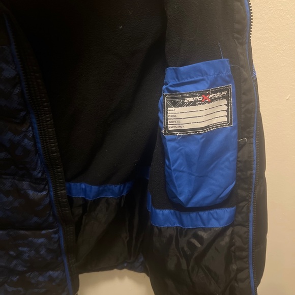 ZeroXposur YOUTH Boys Winter Puff Jacket Coat Blue Black Size Youth Large 14/16 - Picture 7 of 9